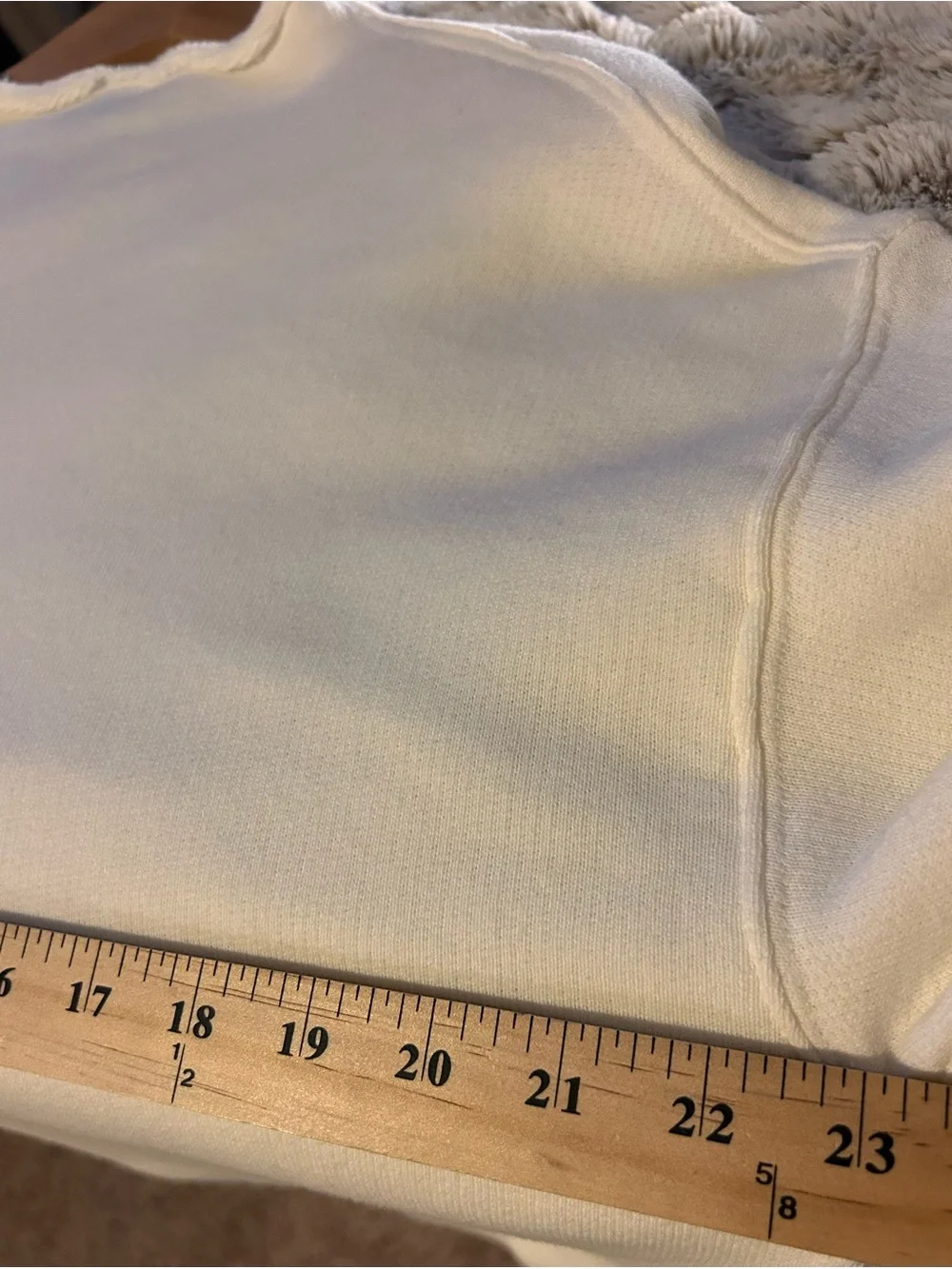 J. Crew Women’s Oversized Rolled Neck Sweatshirt Minimalist White Soft Knit New